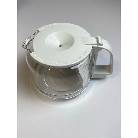 Vintage Mr. Coffee White Replacement Decanter 10-12oz. Open Box - Picture 7 of 12